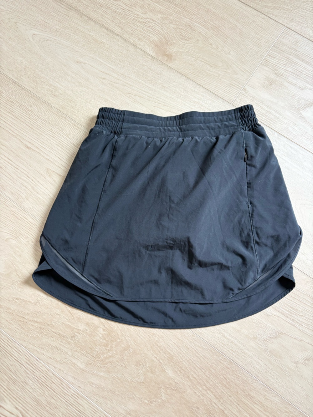 Lululemon skort, built in shorts, black, size 8